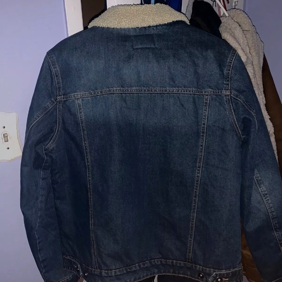 Men’s Denim Sherpa Size Large - Picture 3 of 5